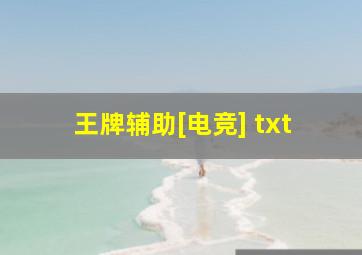 王牌辅助[电竞] txt